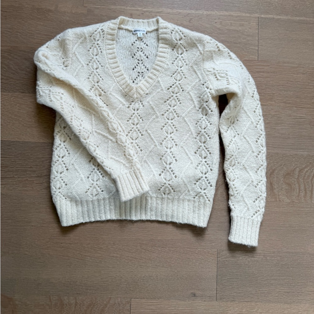 Cream mohair sweater